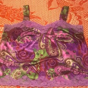 NY Collection Women’s Silky Paisley Tank Top (2X)